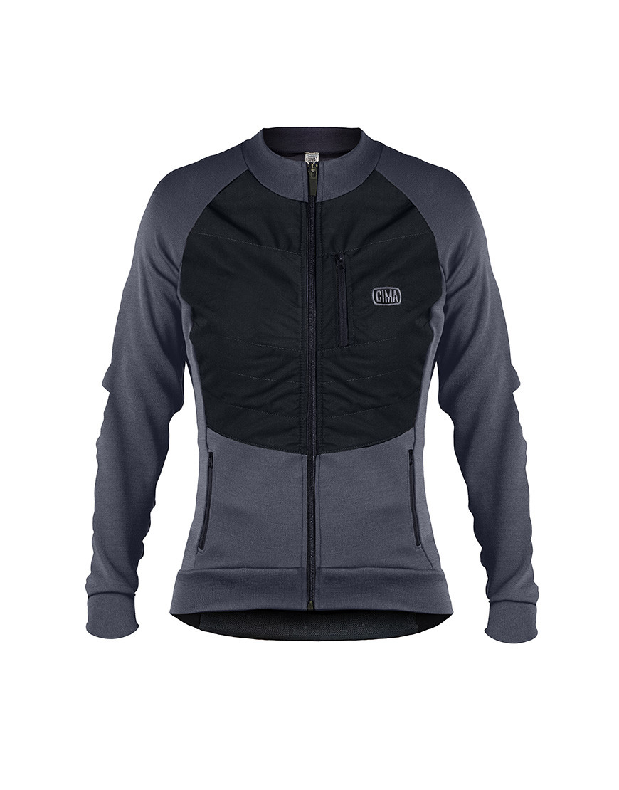 Maillot de ciclismo de lana merino con panel cortavientos Ventile®. 100 % materiales naturales.