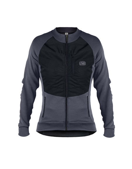 Maillot de ciclismo de lana merino con panel cortavientos Ventile®. 100 % materiales naturales.
