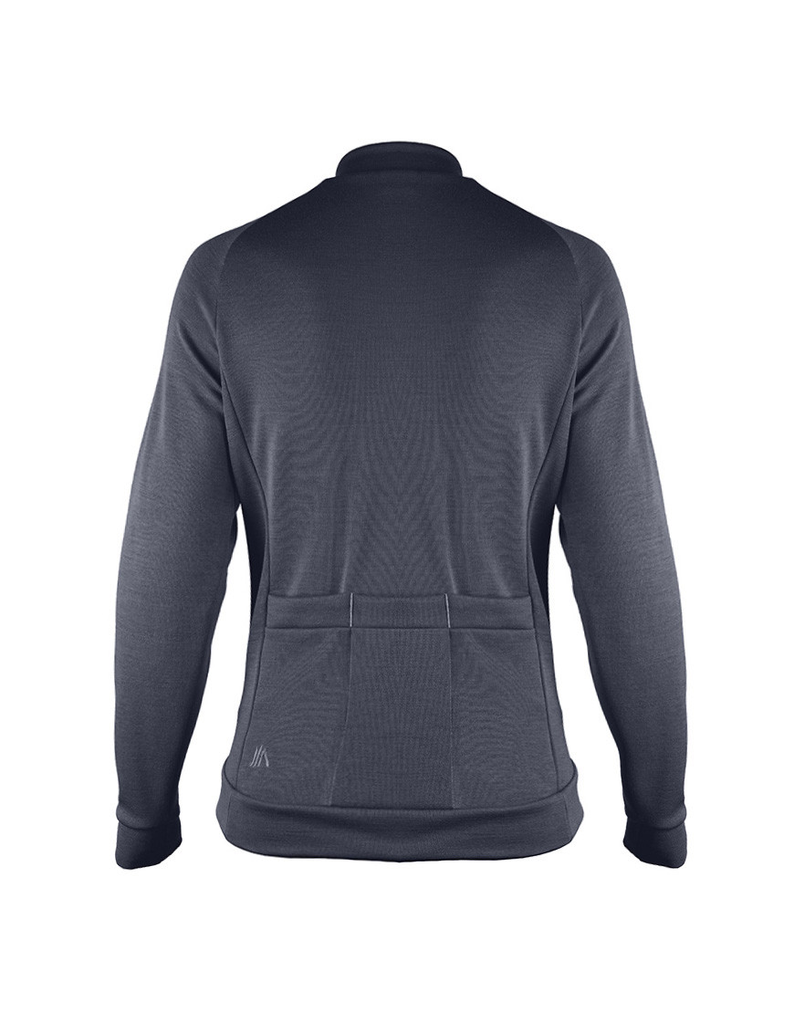 Maillot de ciclismo de lana merino con panel cortavientos Ventile®. 100 % materiales naturales.