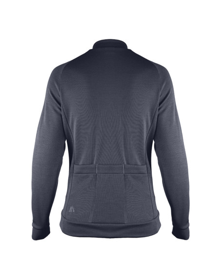 Maillot de ciclismo de lana merino con panel cortavientos Ventile®. 100 % materiales naturales.